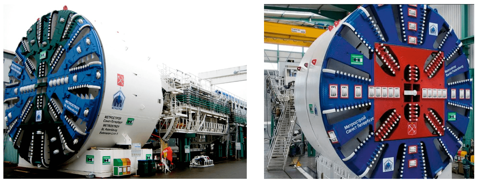 Fig.2. Tunnel-boring shields Herrenknecht S-782 and Herrenknecht S-441