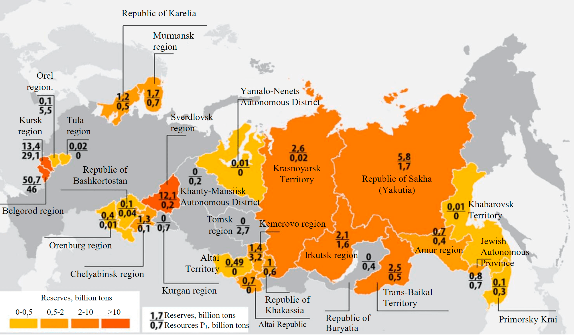 Какие области россии богатые